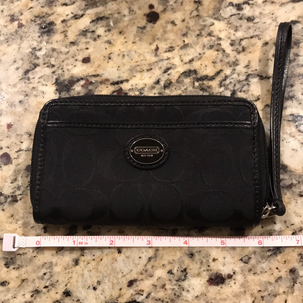 Black Coach wristlet